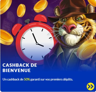 Lucky Treasure Casino cashback bienvenue