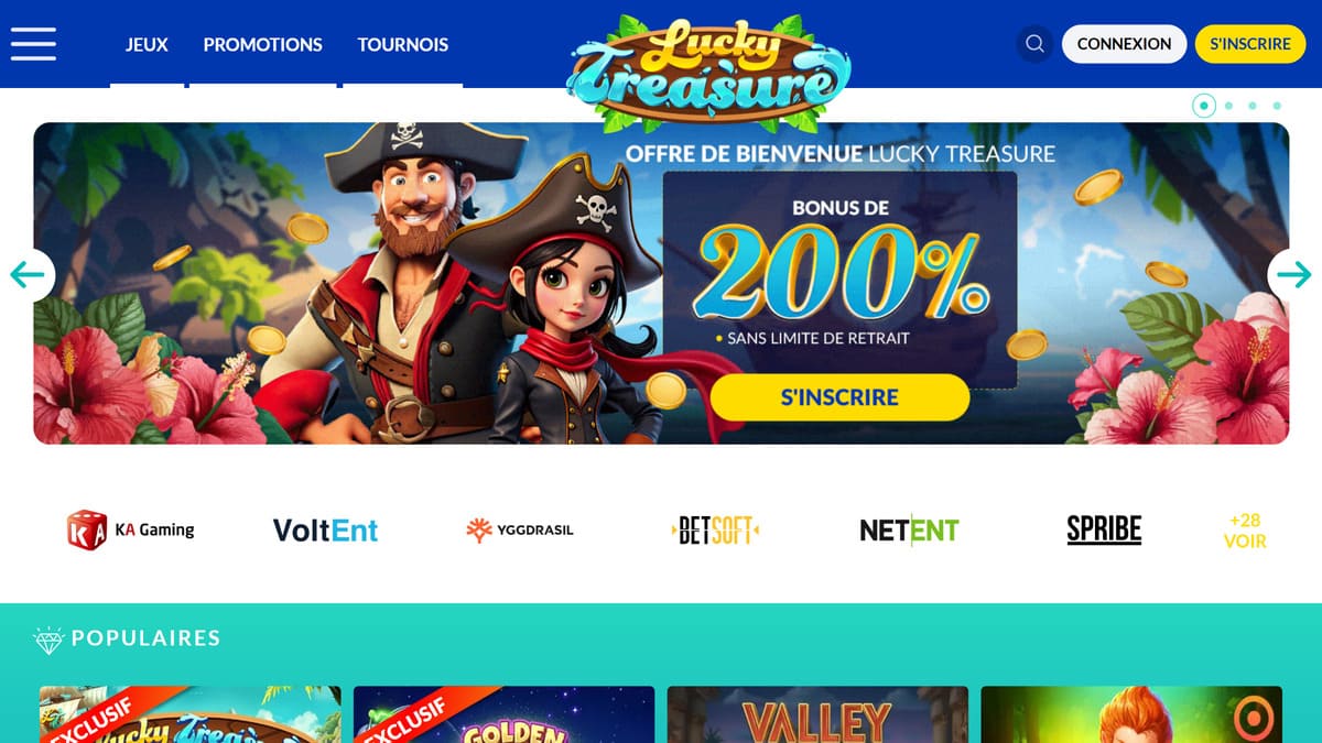 Casino en ligne Lucky Treasure